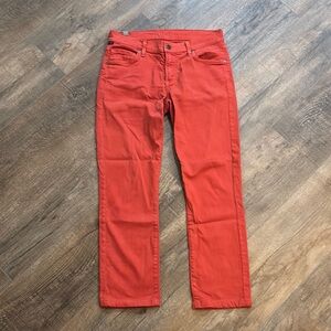 Citizens‎ Of Humanity Women’s Size 27 Vibrant Burnt Orange Ankle Cropped Jeans